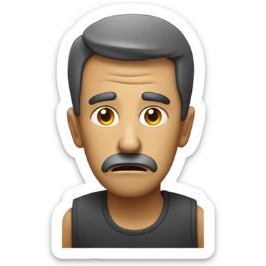 puzzled man  sticker