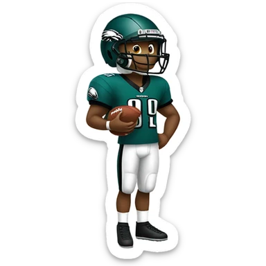 Eagles football player  sticker