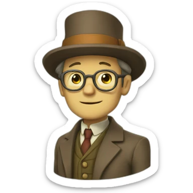 professor layton  sticker