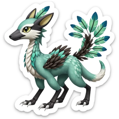Meloetta-Vernid-Trico-Sergal-Pokémon-Fakémon-fusion-hybrid-creature sticker