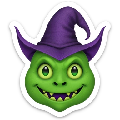 create Oogie boogie From nightmare before Christmas,maleficent and elphaba emoji from wicked. As Emojis that don’t already exists. sticker