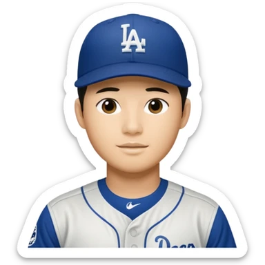 Shohei Ohtani dodgers sticker
