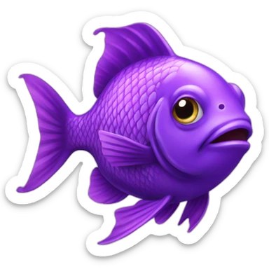  Poisson violet  sticker