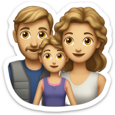 European family sticker