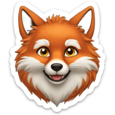 furry-fox sticker