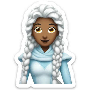 Snow princess sticker