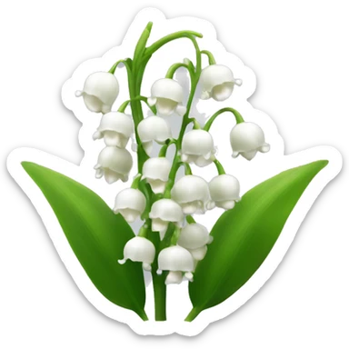 lily of the valley sticker