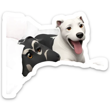 animal on couch staring back sticker