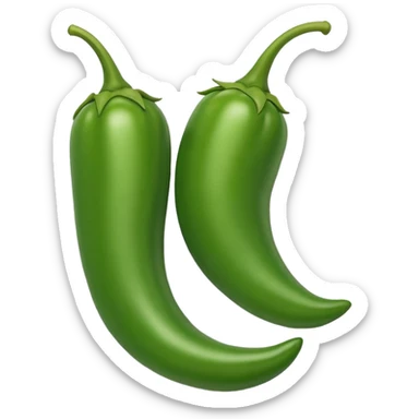 green chili sticker