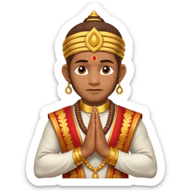 Hanuman ji praying sticker