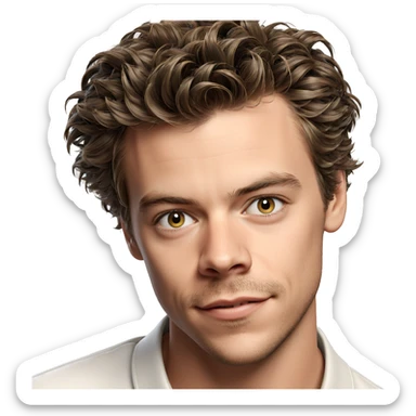 portrait of a boy smiling sticker