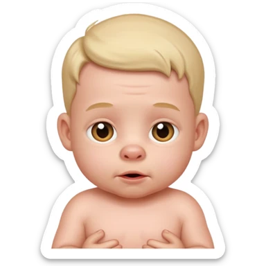 John pork as a baby sticker