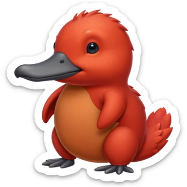 red platypus sticker