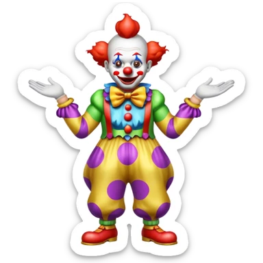 farting clown sticker