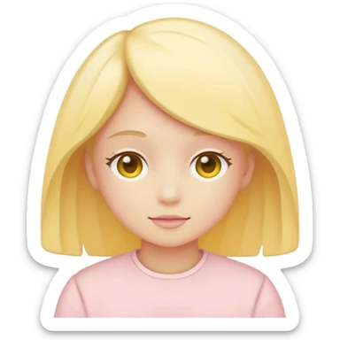 Embrace (silhouette/minimalism) in soft pink, beige and yellow pastel light sticker