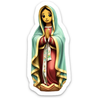virgen de guadalupe en leotardo sticker