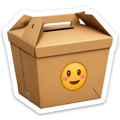 food takeaway box sticker