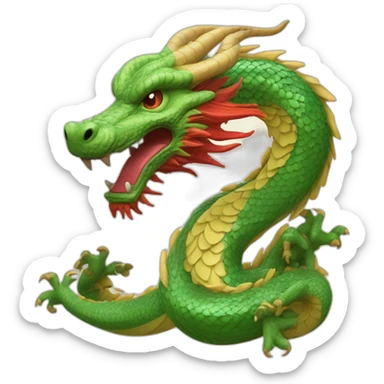 Chinese dragon Ouroboros sticker
