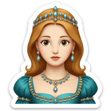 Renaissance lady sticker