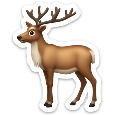 A reindeer  sticker