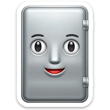 refrigerator emoji in style of aple sticker
