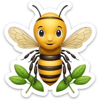 gardener bee sticker