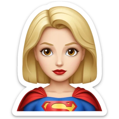 Glamour Superwoman (iphone emoji styled) sticker