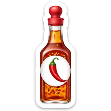 chilli oil sticker