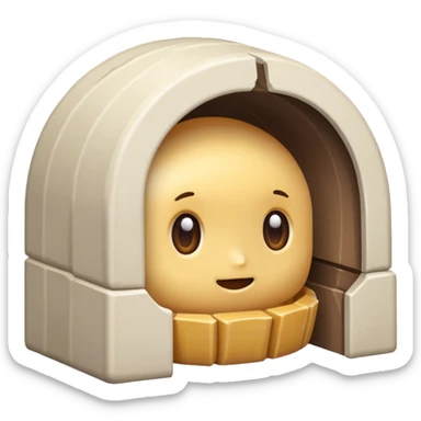 white shulker, open shell, peeking sticker