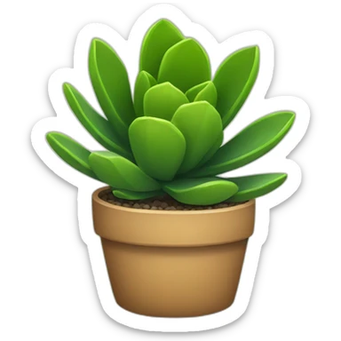 A succulent plant sticker