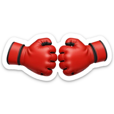 fist bump with hands in racing gloves sticker