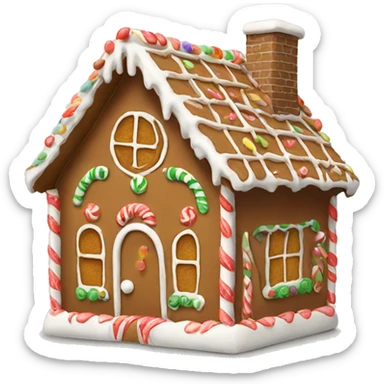 gingerbread house sticker