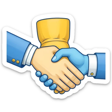 make me a retro style sticker handshake  sticker