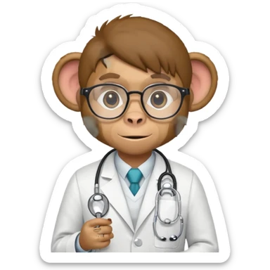 میمون دکتر sticker