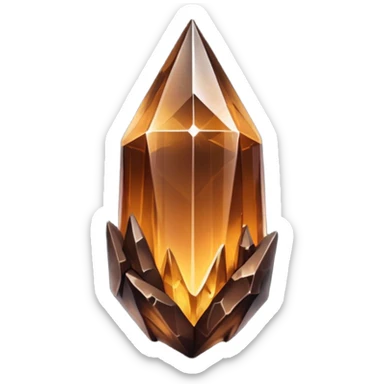 dark brown nebula crystal shard sticker