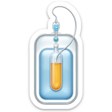 IV bag medication hanging sticker