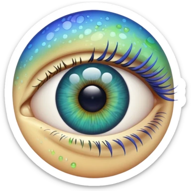 Iris, eye. sticker