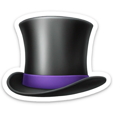 Top hat sticker