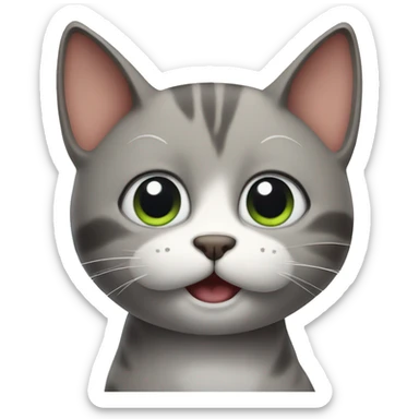 Talking cat sticker