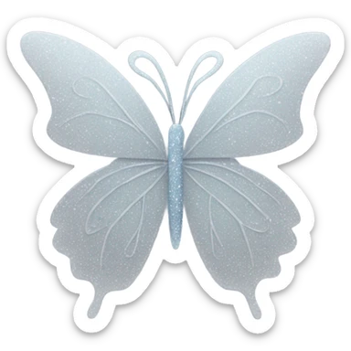 snowflake sugar butterfly  sticker