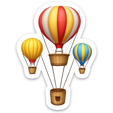 Hot air balloons sticker