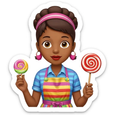 candy shop vendor, looking like candy  sticker