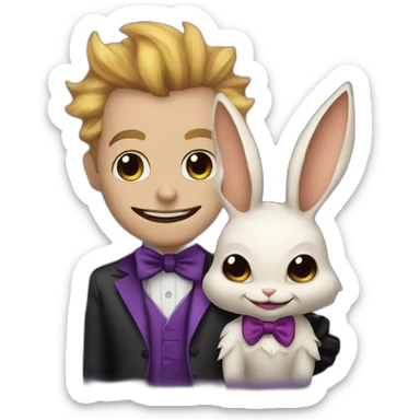 Batman's joker with a lopunny sticker