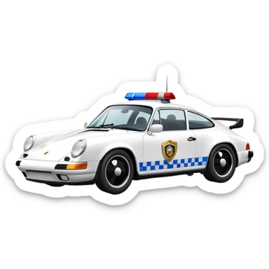 can u make an porsche 911, black and white for police sticker