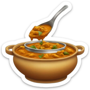 south india style curry sticker