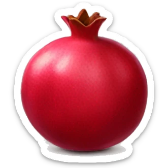 pomegranate emoji with anar sticker