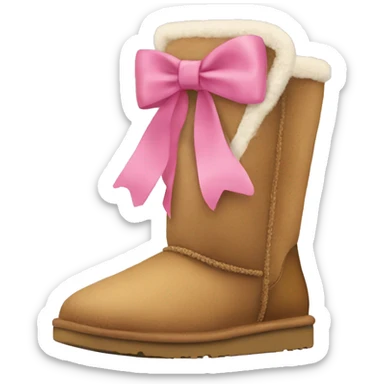 Ugg with bows  sticker