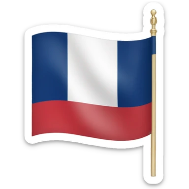 French flag with cross of lorraine sticker