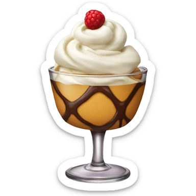 Dessert glass sticker
