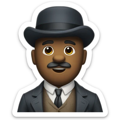 tedy bear peaky blinders sticker